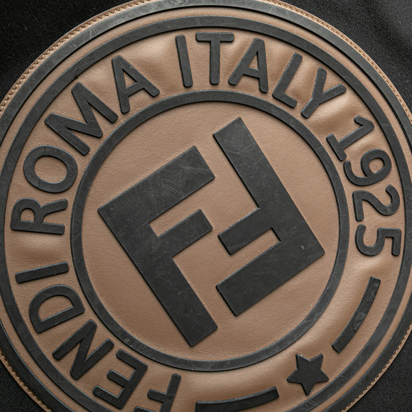 Pre-Loved Fendi Canvas Logo Patch Tote - Picture 6 of 9